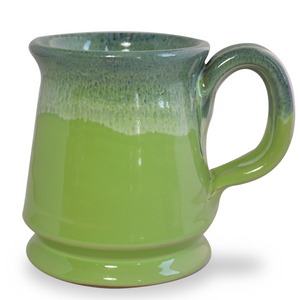 FOOTED MUG – KIWI W/ BLUE WHITE